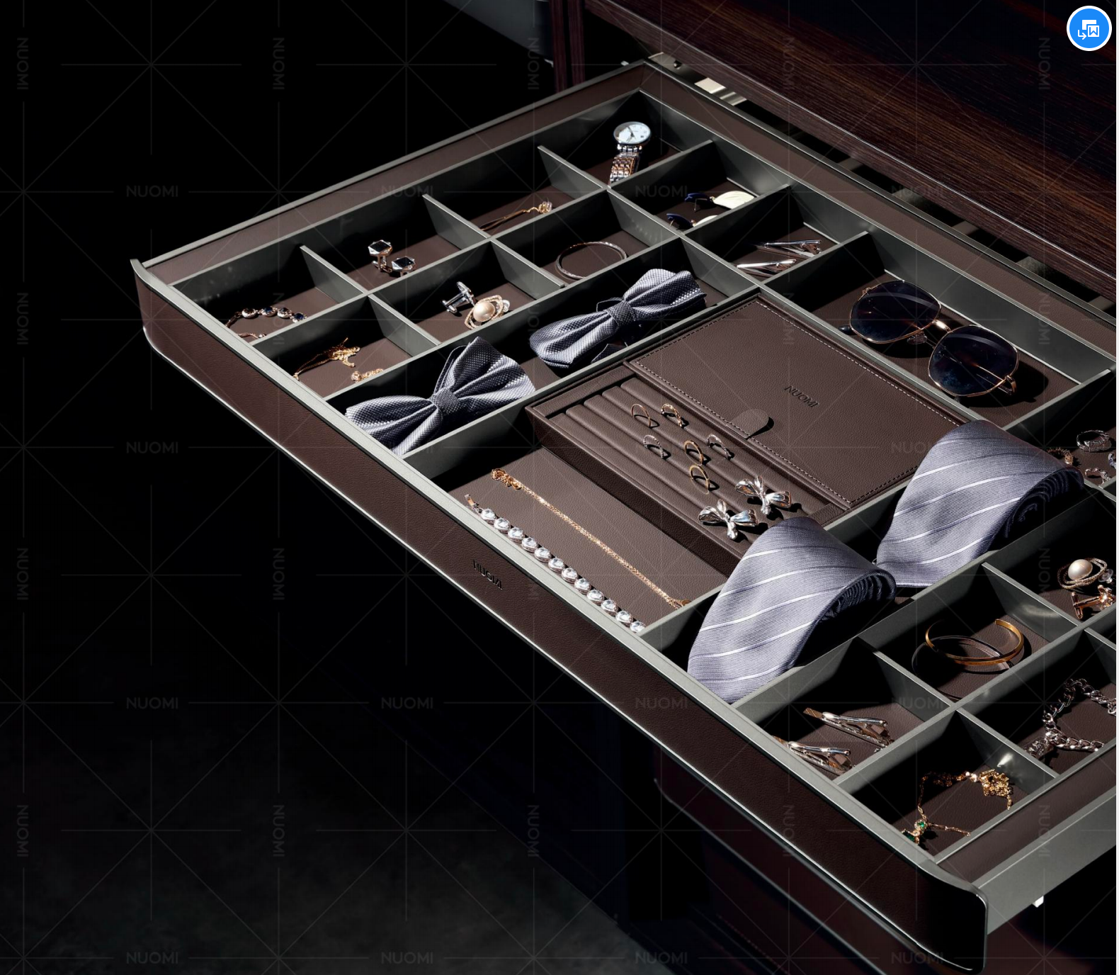 Velvet-lined jewelry and accessory organiser — CASAWAVE Singapore