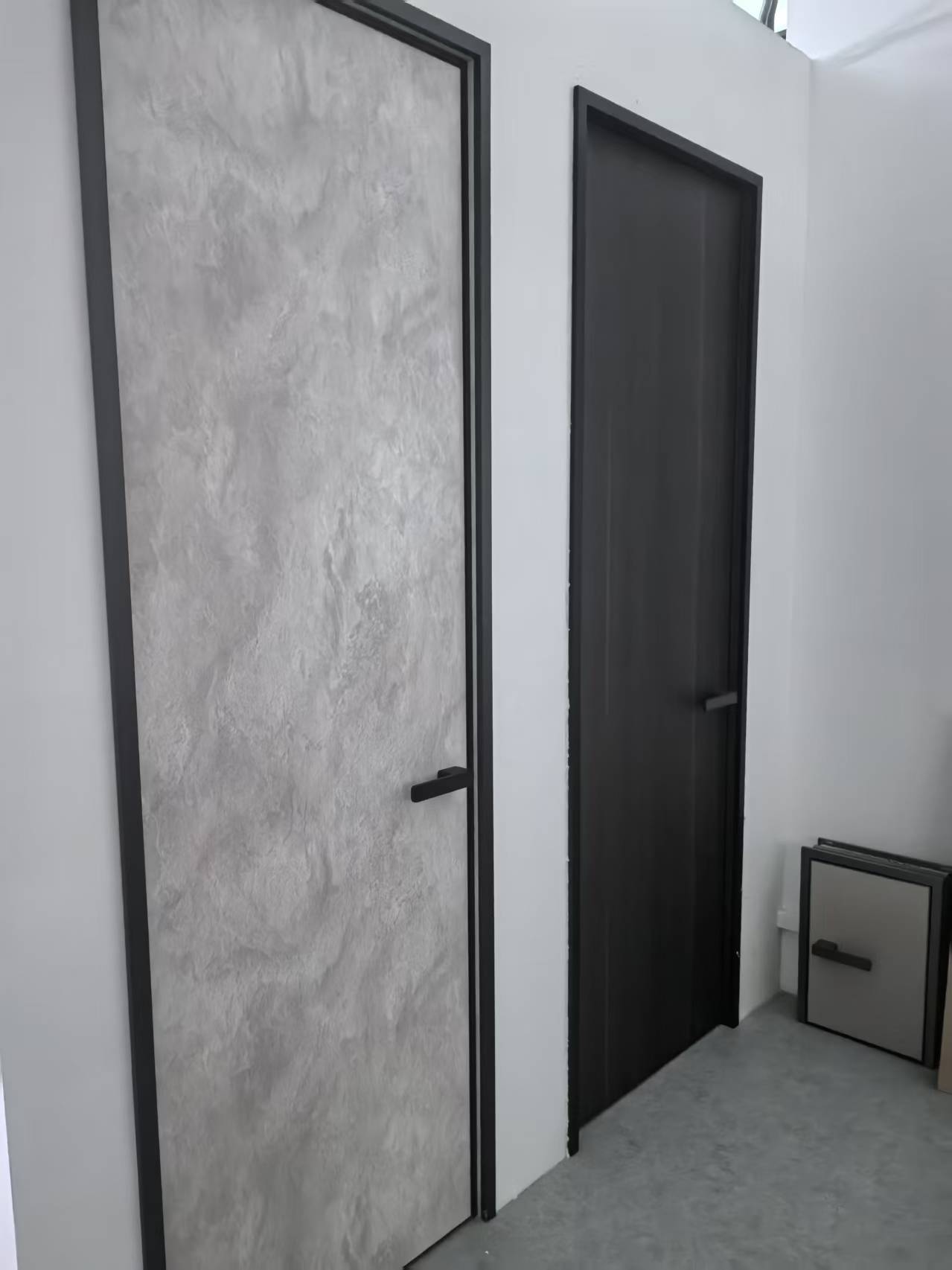 Aluminium wood flush coplanar door bedroom Singapore