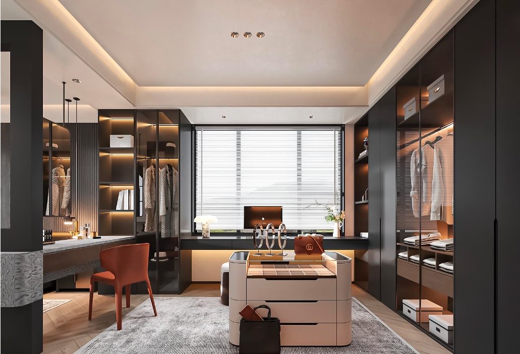 Premium walk in wardrobe Singapore — CASAWAVE × Lambert dressing area