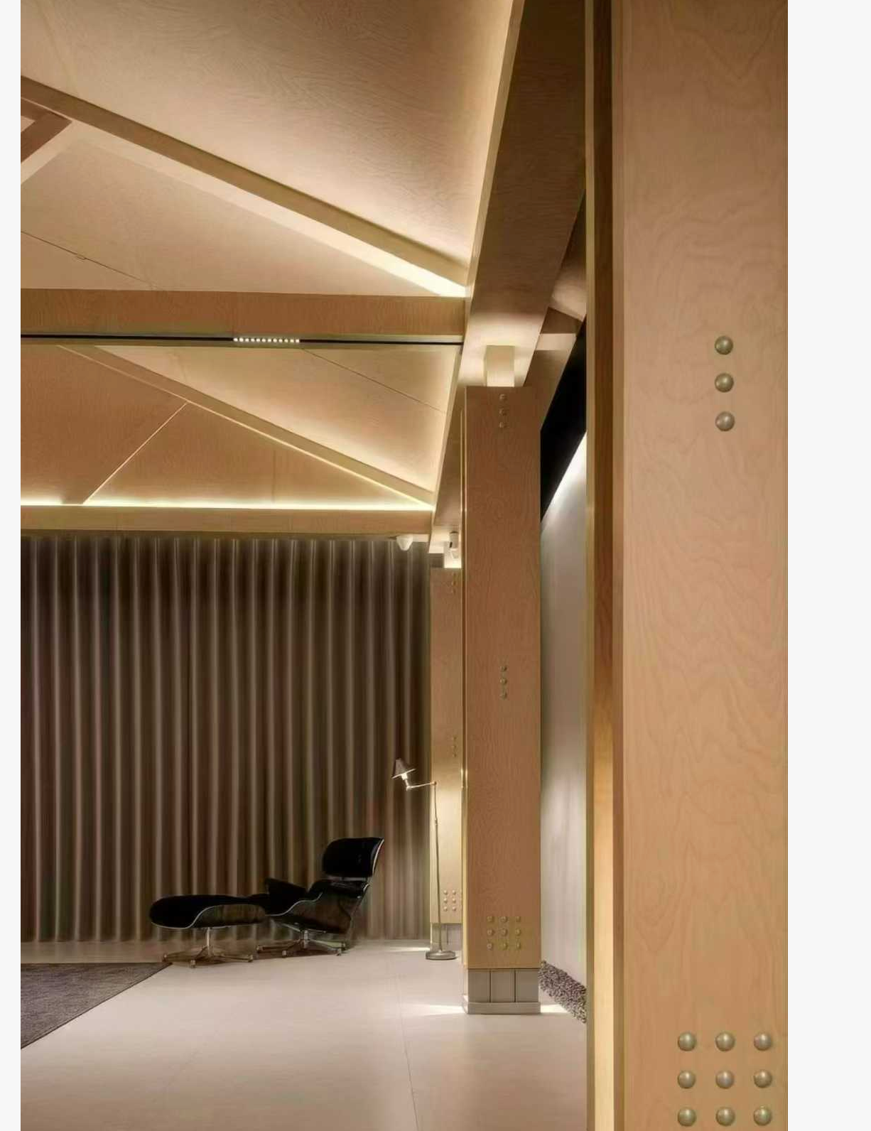 Architectural wood panel pillars