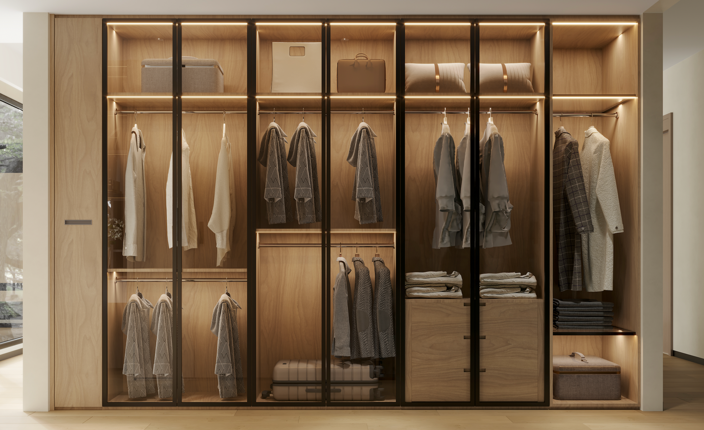 Luxury Floor-to-Ceiling Wardrobe System